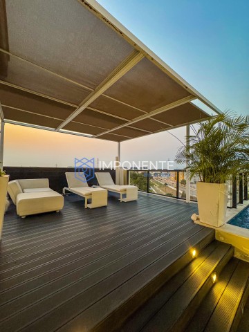 A Venda Luxuosa penthouse T3+1, com piscina e mobiliada, no Condomínio Arte Yetu, Talatona.